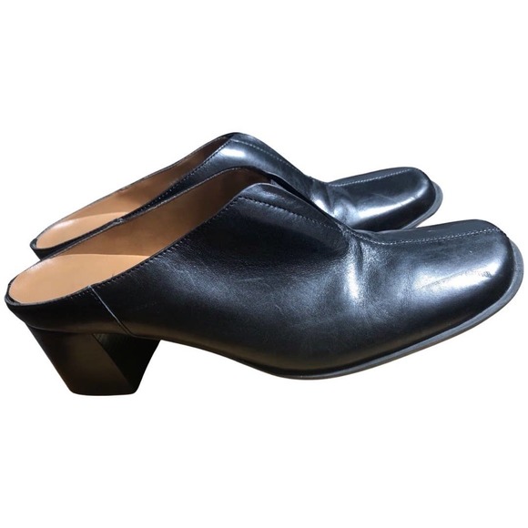 Naturalizer Slip On 9N Shoes Mules Leather Upper Man Made Office FLAWED - Picture 3 of 11